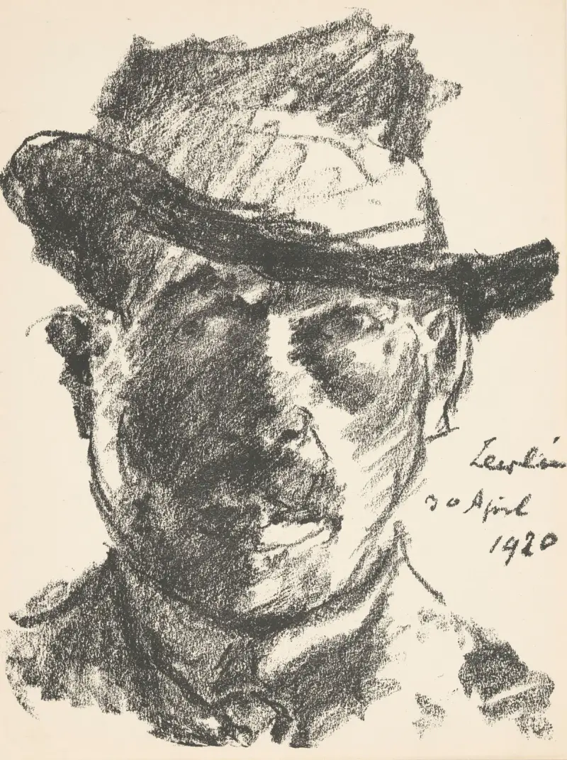 Självporträtt av Lovis Corinth av Lovis Corinth