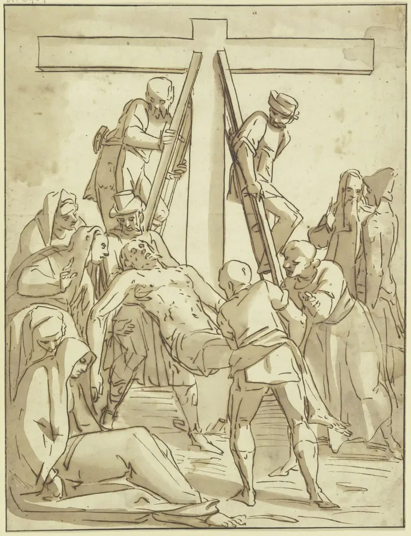 Deposition from the cross. – nr 1 av Luca Cambiaso