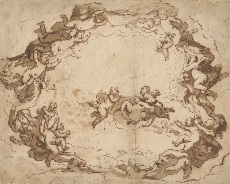 Änglarnas härlighet av Luca Giordano