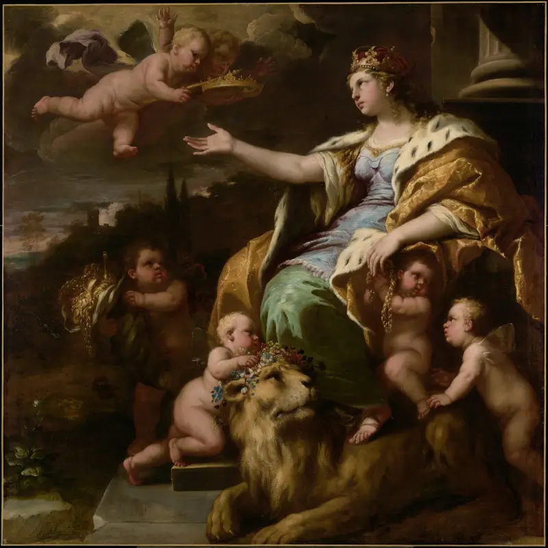 Storsinthetens allegori av Luca Giordano