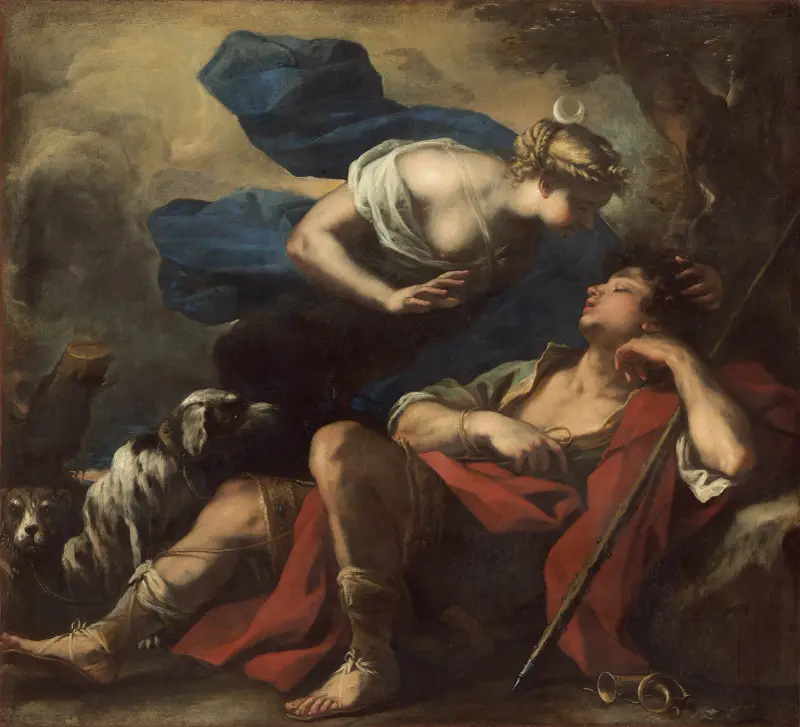 Diana och Endymion av Luca Giordano