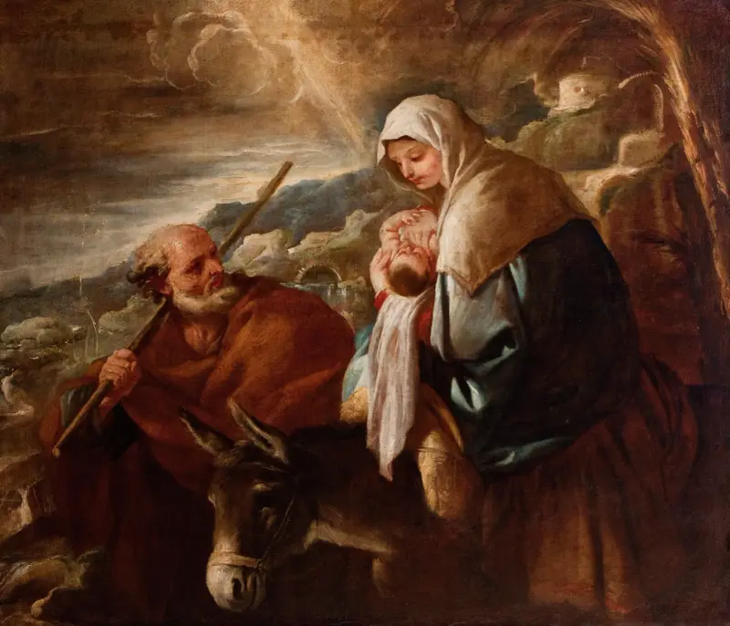 Die Flucht nach Ägypten, 1690 von Luca Giordano