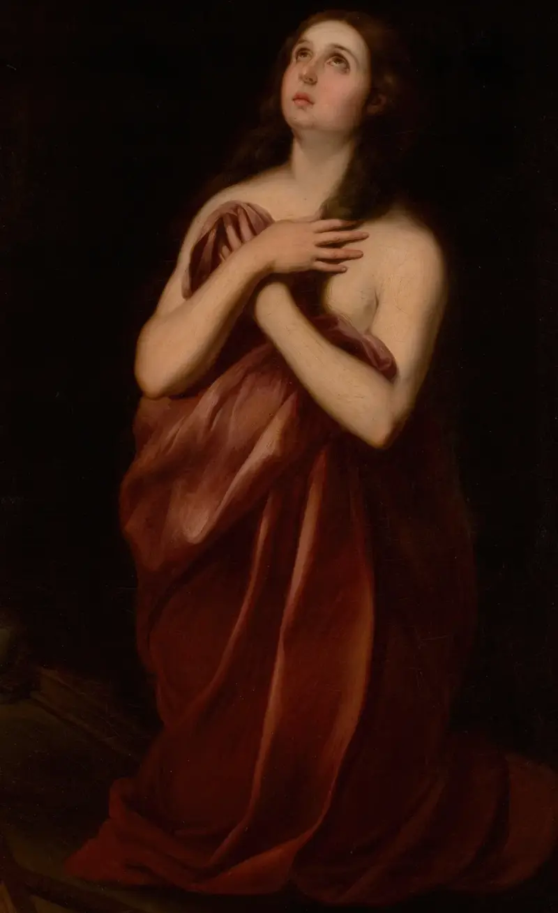 Marie Magdalena i Murillos stil av Luca Giordano
