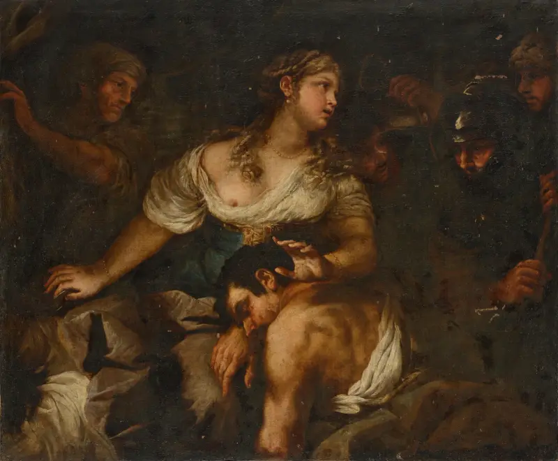 Simson och Delila av Luca Giordano