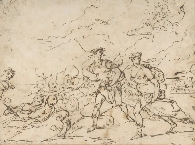Bortförandet av Helena av Luca Giordano