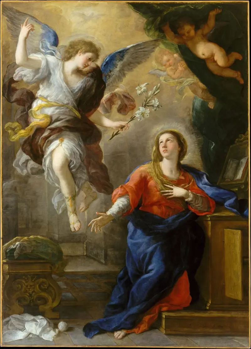 Die Verkündigung von Luca Giordano