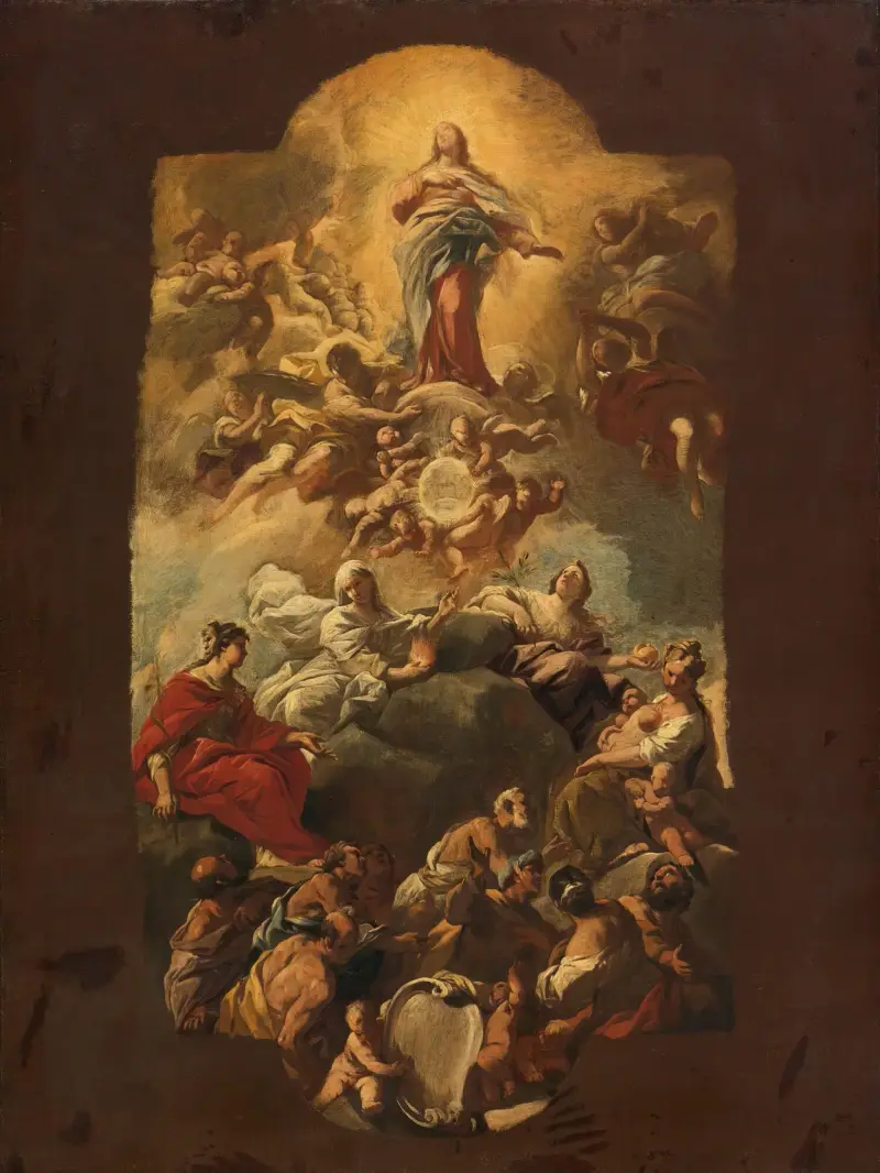 The Assumption Of The Virgin av Luca Giordano