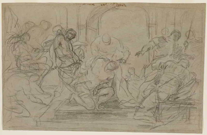 The Mocking of Christ av Luca Giordano