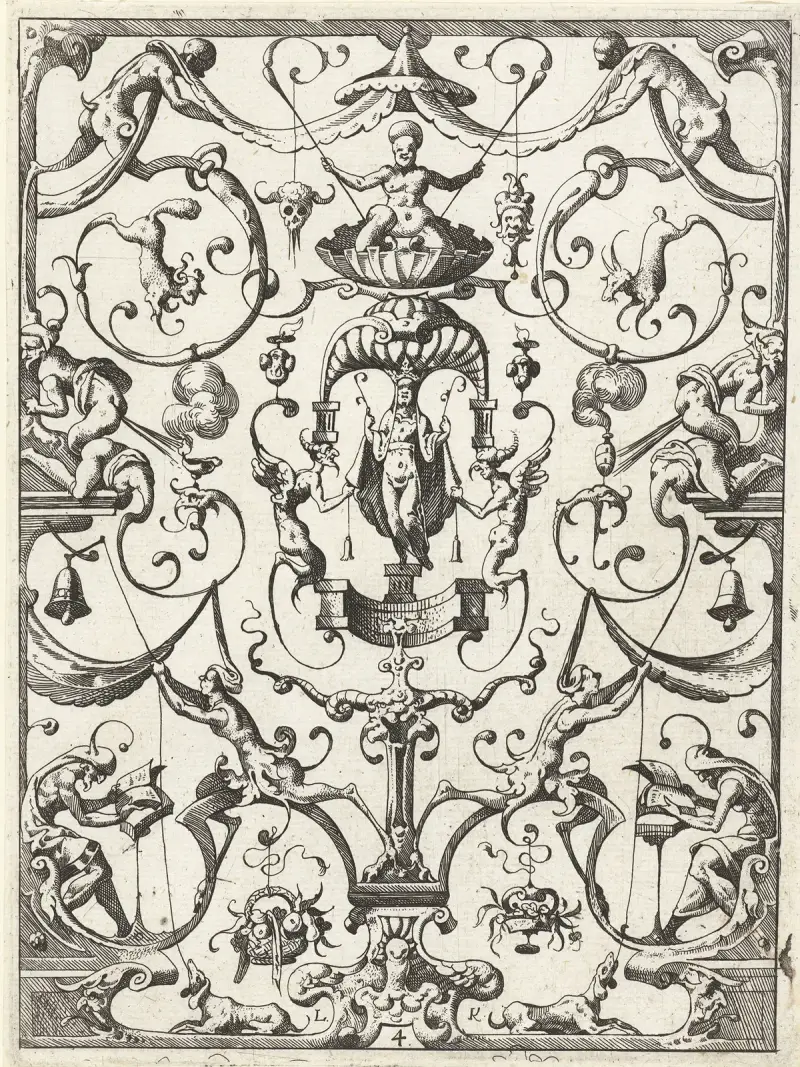 Dekoration mit Grotesken, 1607 – Nr. 5 von Lucas Kilian