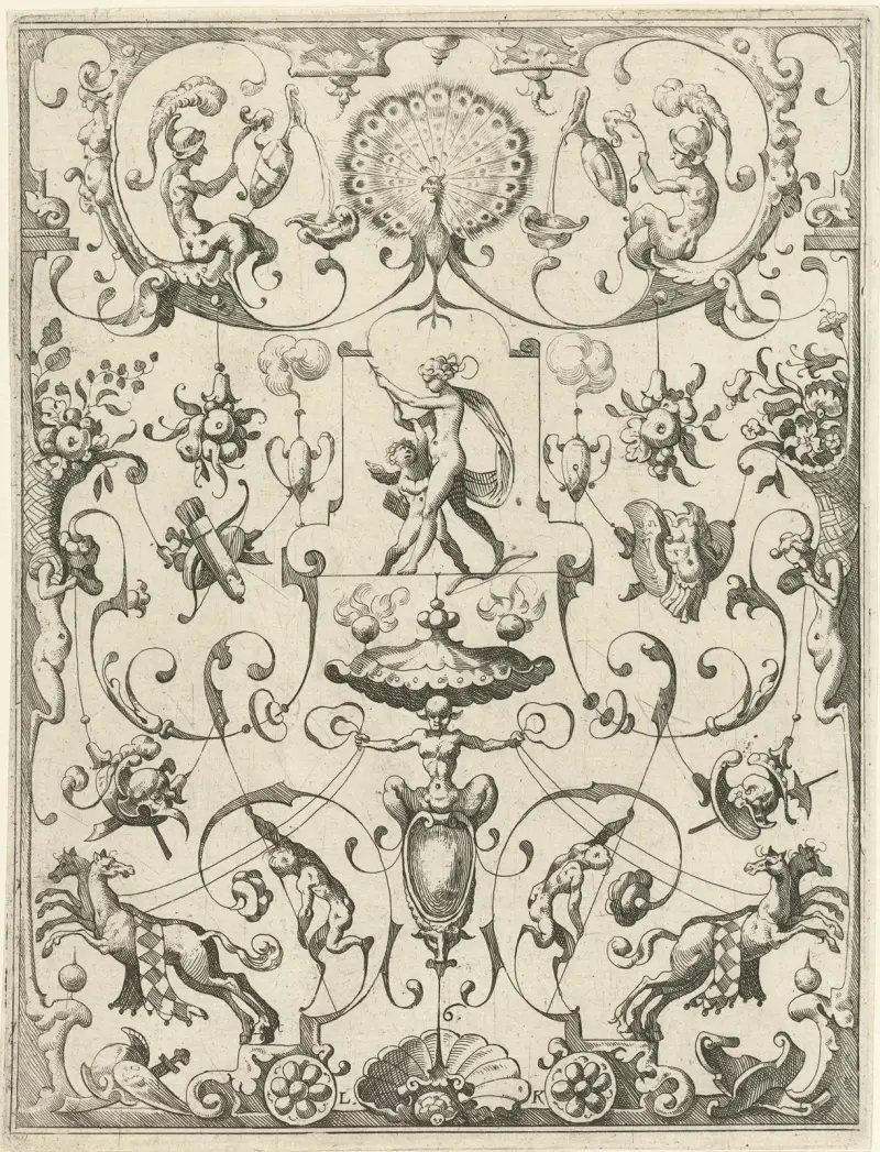 Groteskendekoration, 1607 – Nr. 1 von Lucas Kilian