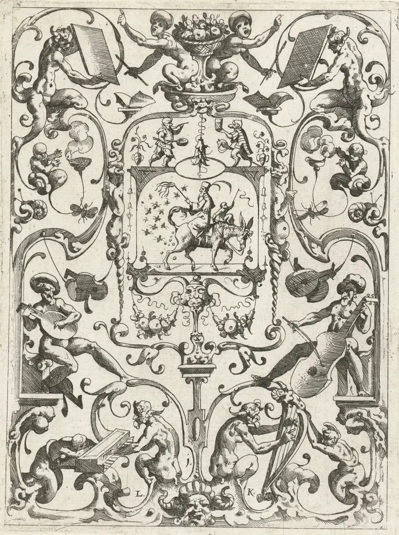 Groteskendekoration, 1607 – Nr. 3 von Lucas Kilian