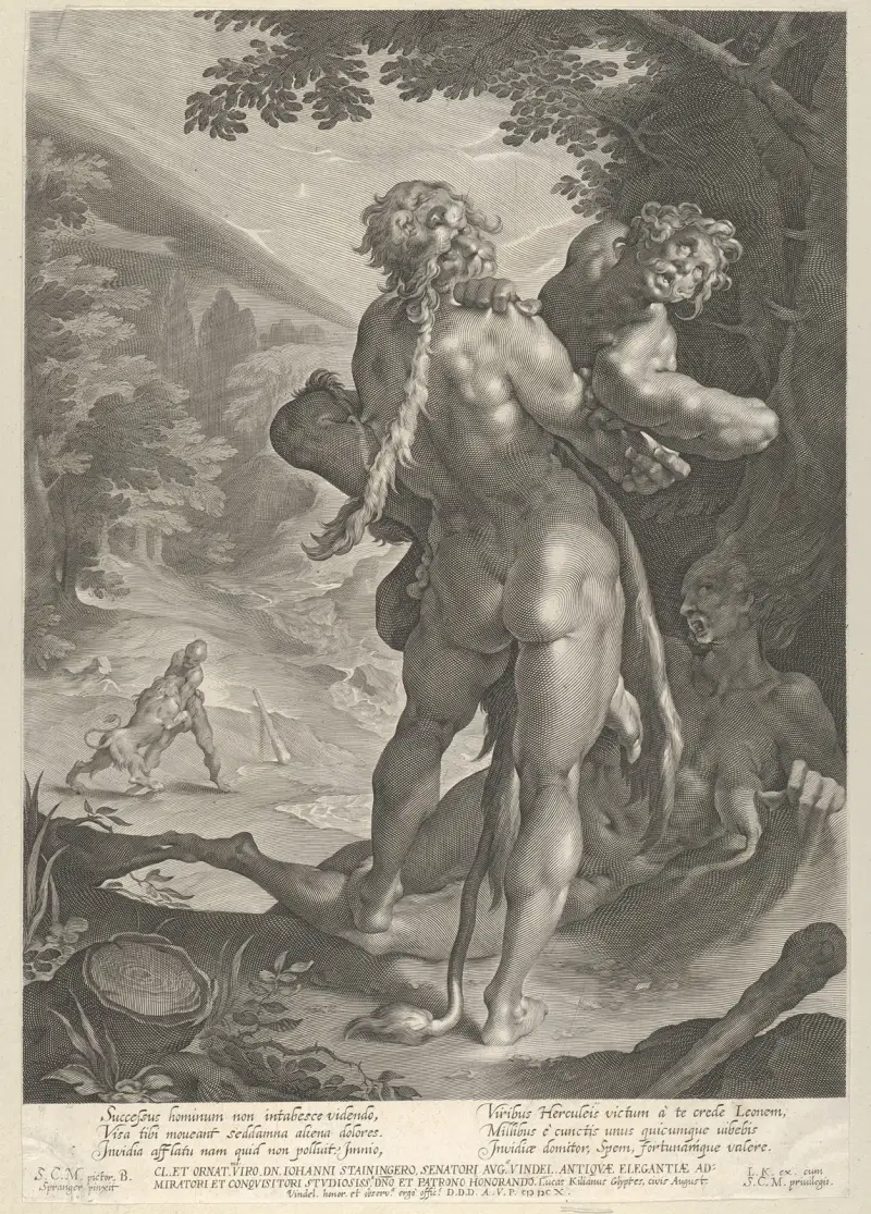 Herkules und Antäus von Lucas Kilian
