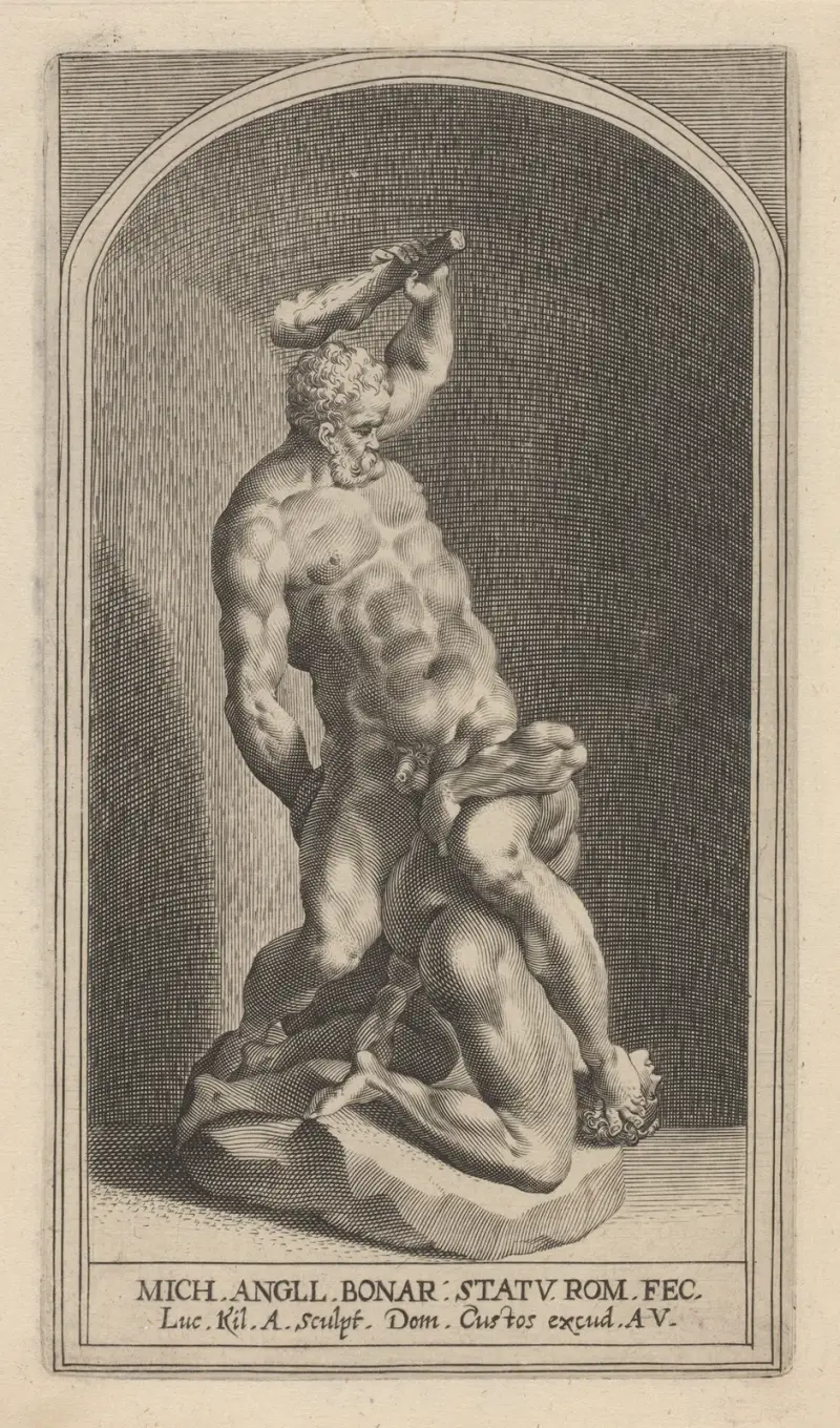 Herakles besiegt Caecus von Lucas Kilian