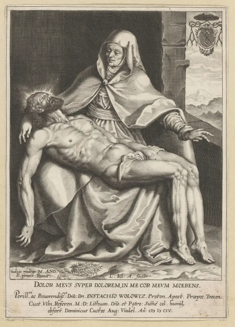 Kristi klagovisas (Pietà) av Lucas Kilian