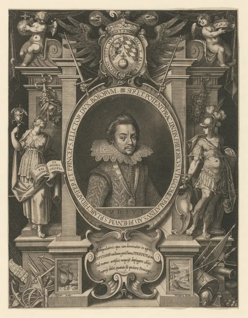 Portrait of Frederick V av Lucas Kilian