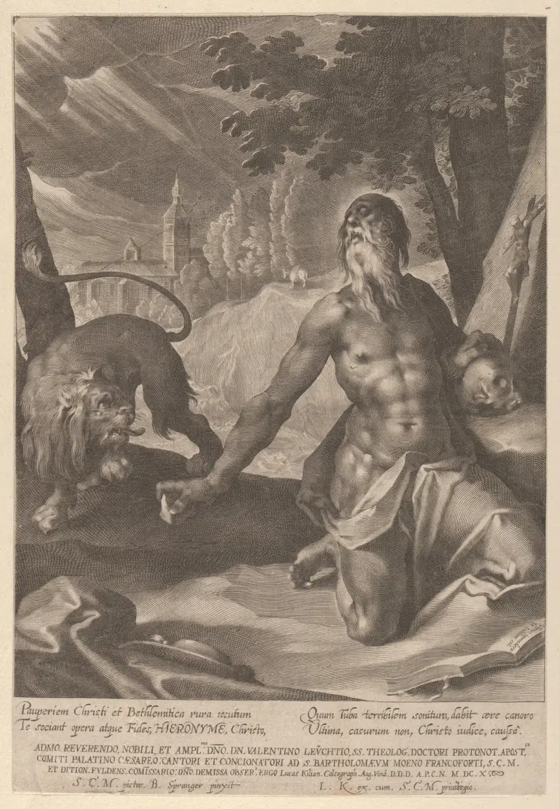 Święty Hieronim na pustyni, Lucas Kilian