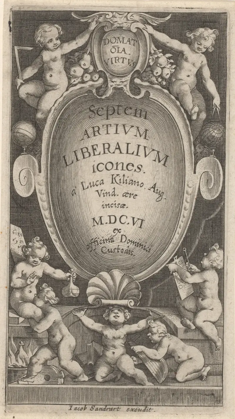 Septem Artium Liberalium icones – Titlepage av Lucas Kilian
