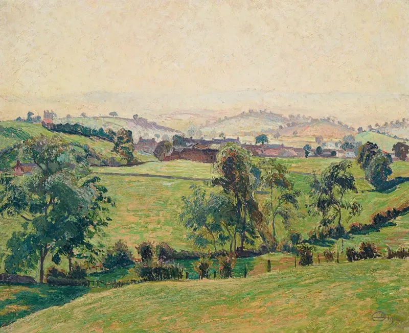 Brough, Misty Afternoon av Lucien Pissarro