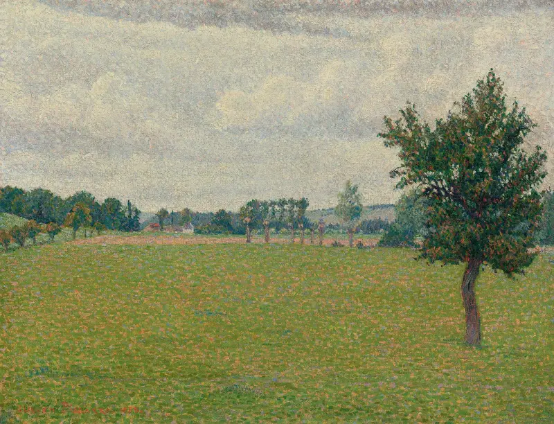 Prairie De Thierceville av Lucien Pissarro