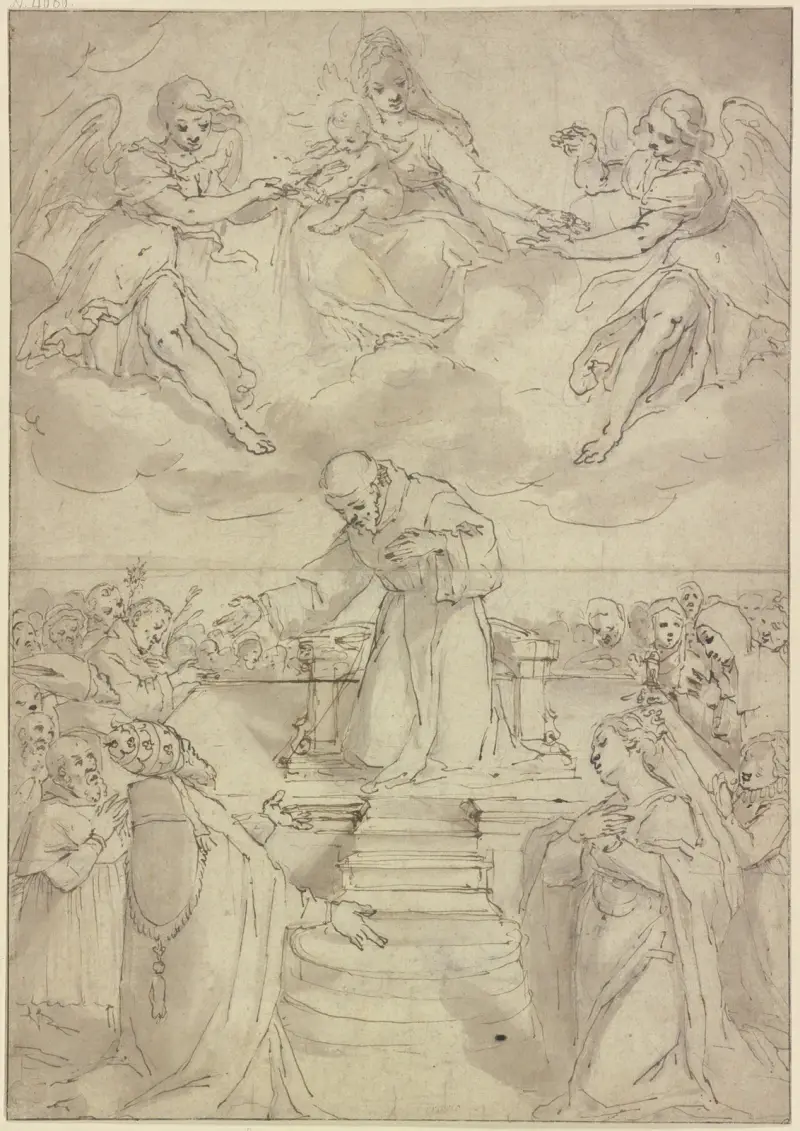 Allegory of the Cordons of St. Francis av Ludovico Carracci
