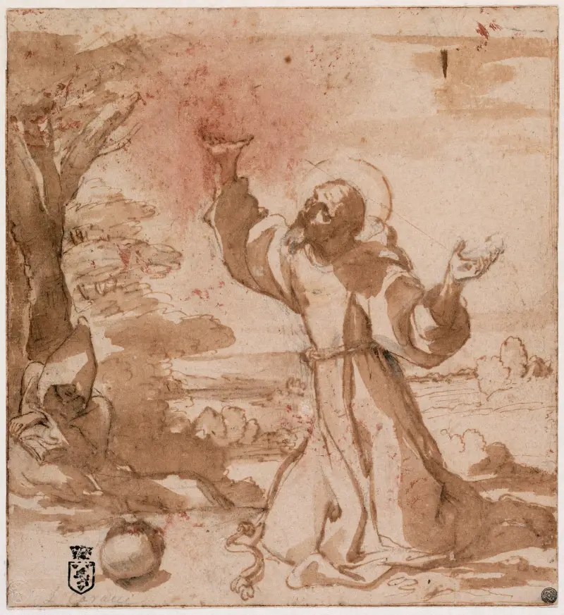 Saint Francis of Assisi av Ludovico Carracci
