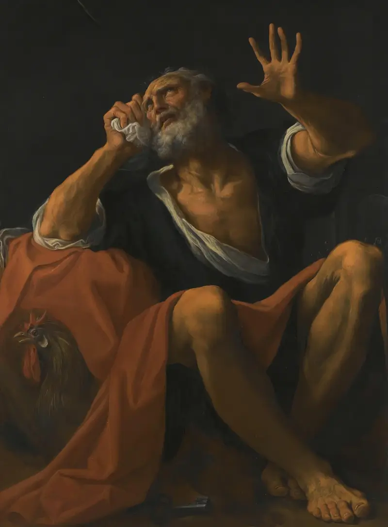 Der reuige Heilige Petrus von Ludovico Carracci