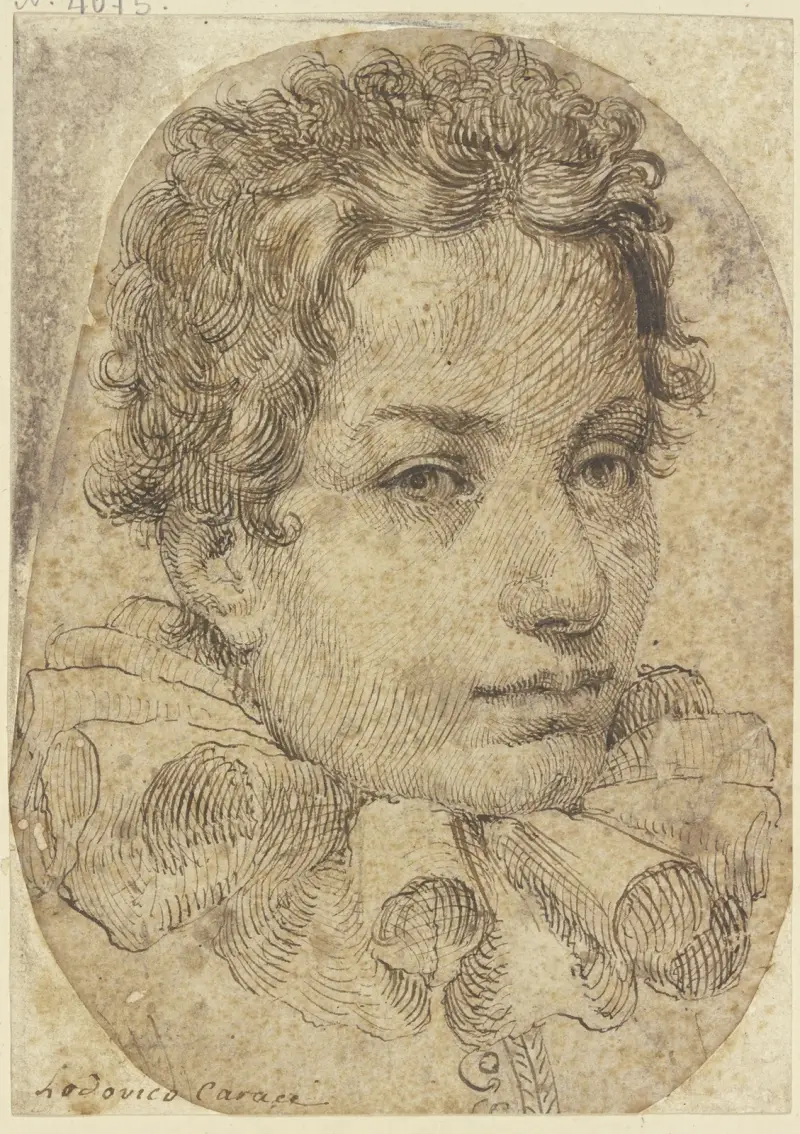 Portrét mladého muže s okružím, Ludovico Carracci