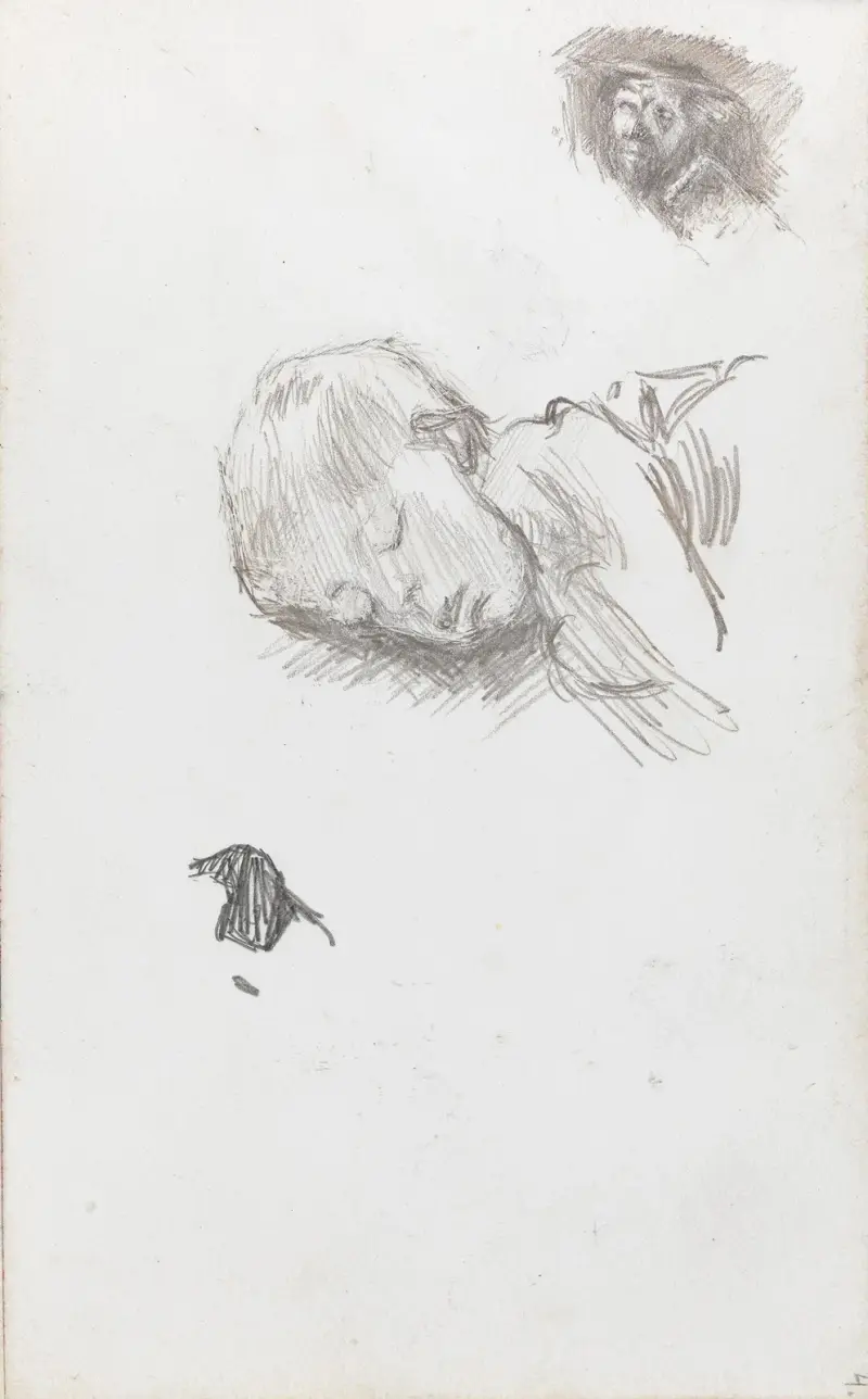 Gesicht; schlafendes Kind von Ludvig Karsten