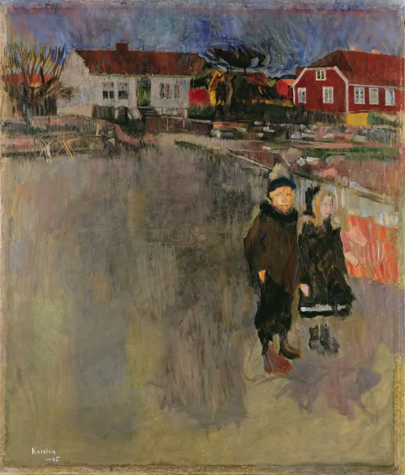 Jarní večer v Ule, Ludvig Karsten