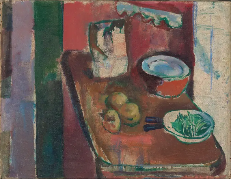 Das rote Kücheninterieur von Ludvig Karsten