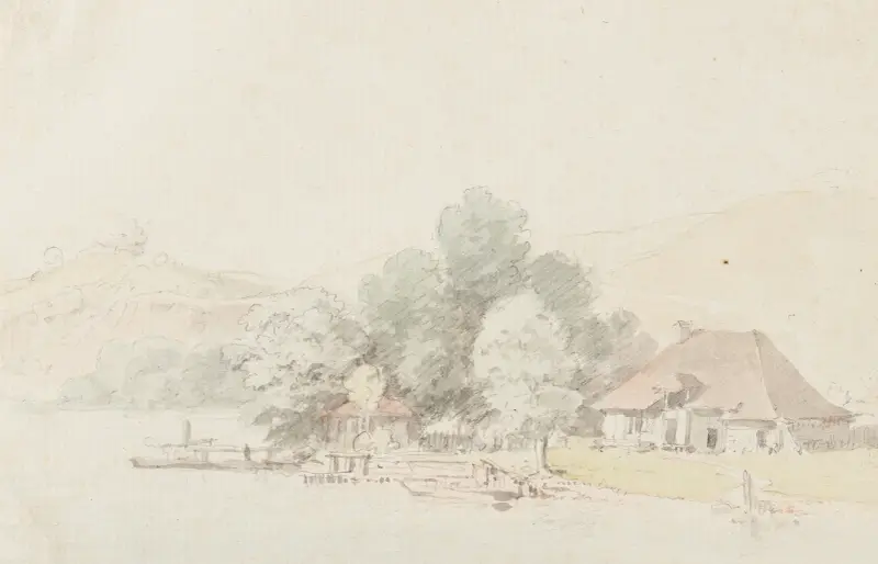 Vid Bielsjön av Johann Ludwig Aberli
