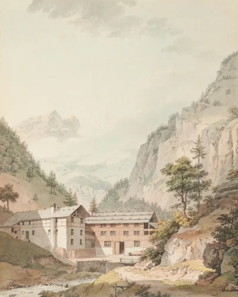 Bad Weissenburg von Johann Ludwig Aberli