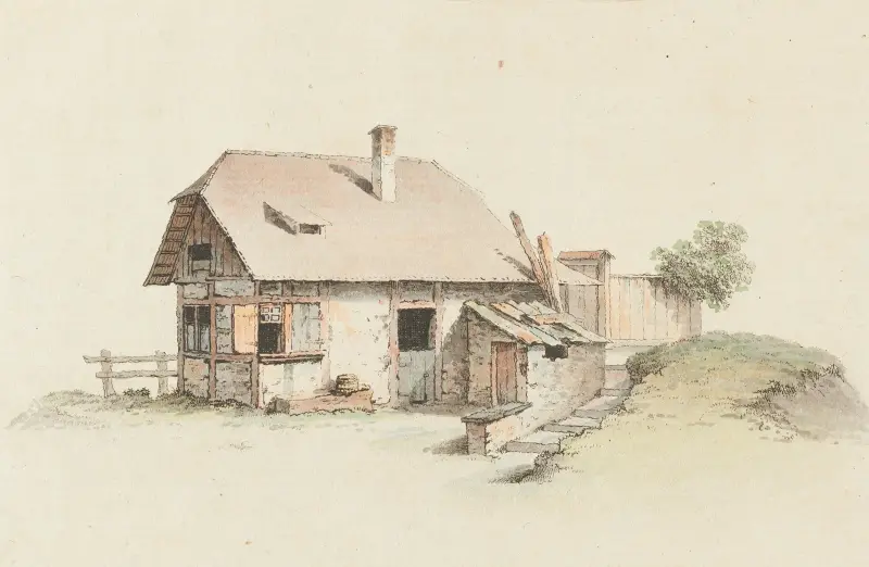 Berner Bauernhaus av Johann Ludwig Aberli