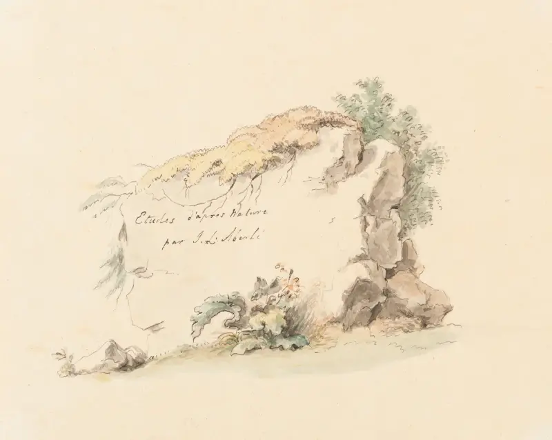 Studier efter naturen av J.L. Aberli av Johann Ludwig Aberli