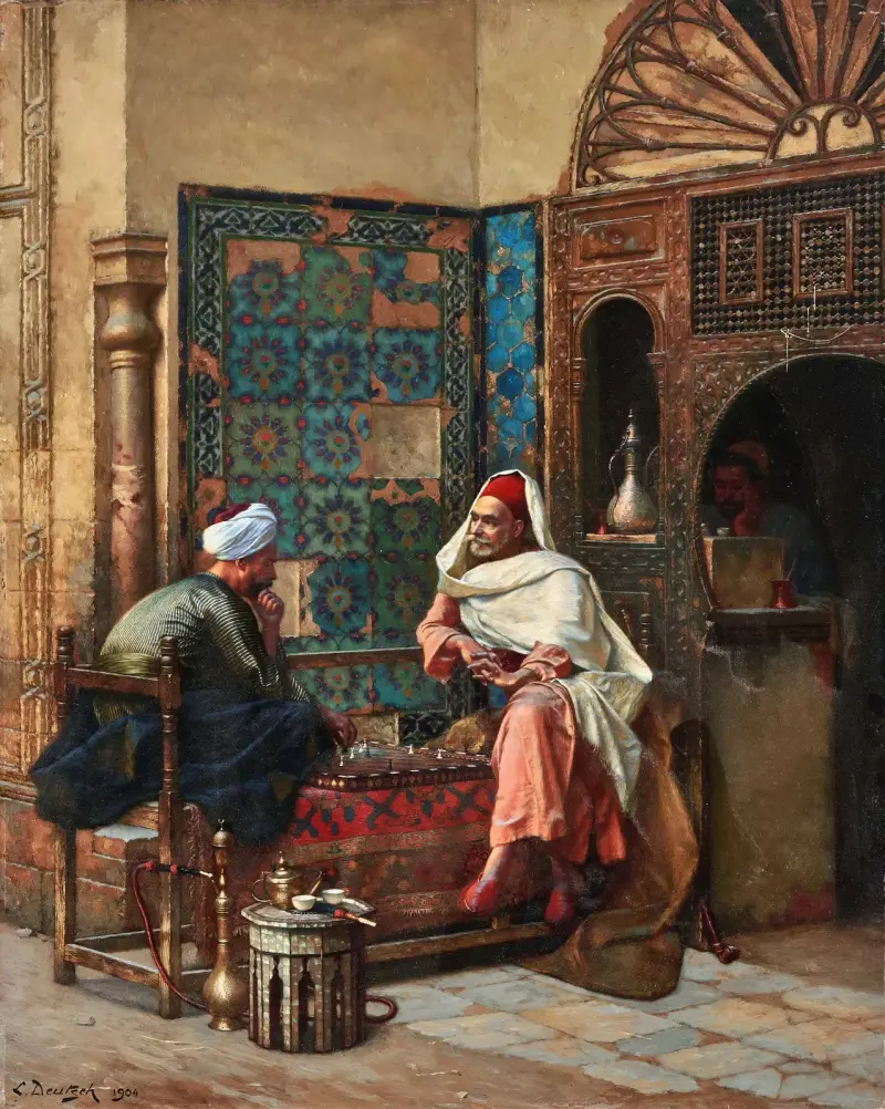 The Chess Players av Ludwig Deutsch
