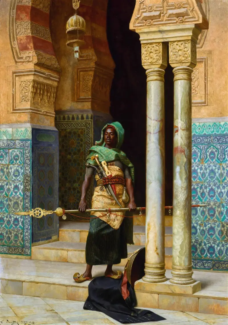 The Nubian Guard av Ludwig Deutsch