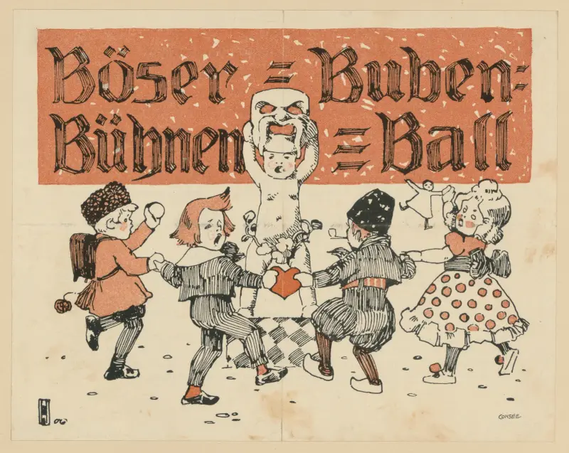 Böser-Buben-Bühnen-Ball av Ludwig Hohlwein