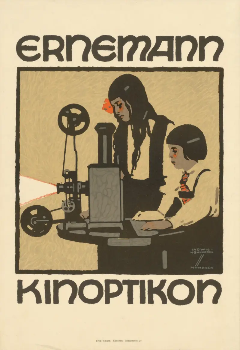 Ernemann Kinoptikon von Ludwig Hohlwein