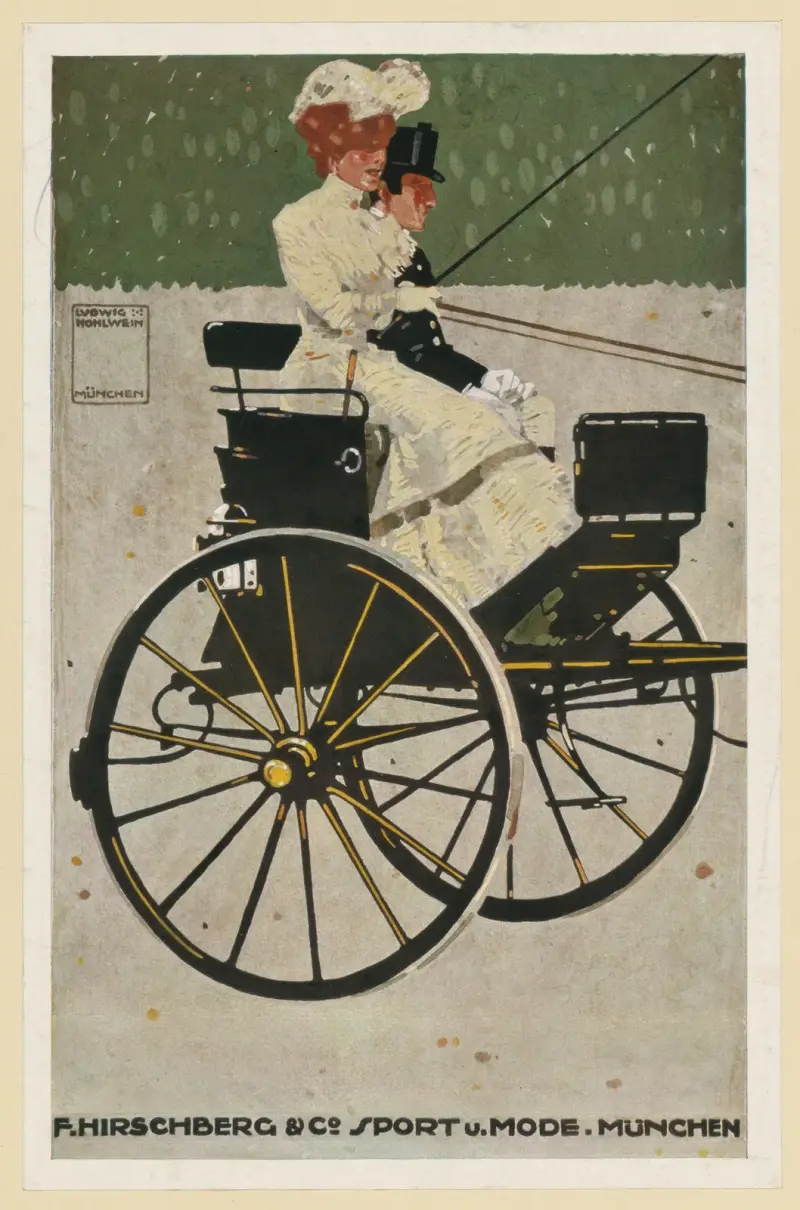 F. Hirschberg & Co Sport und Mode München av Ludwig Hohlwein