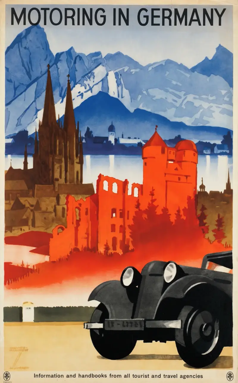 Motoring in Germany av Ludwig Hohlwein