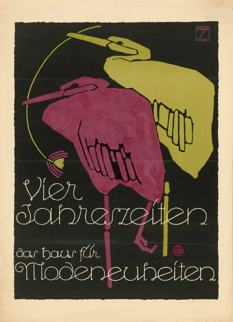 Vier Jahreszeiten. Das Haus für Modeneuheiten von Ludwig Hohlwein