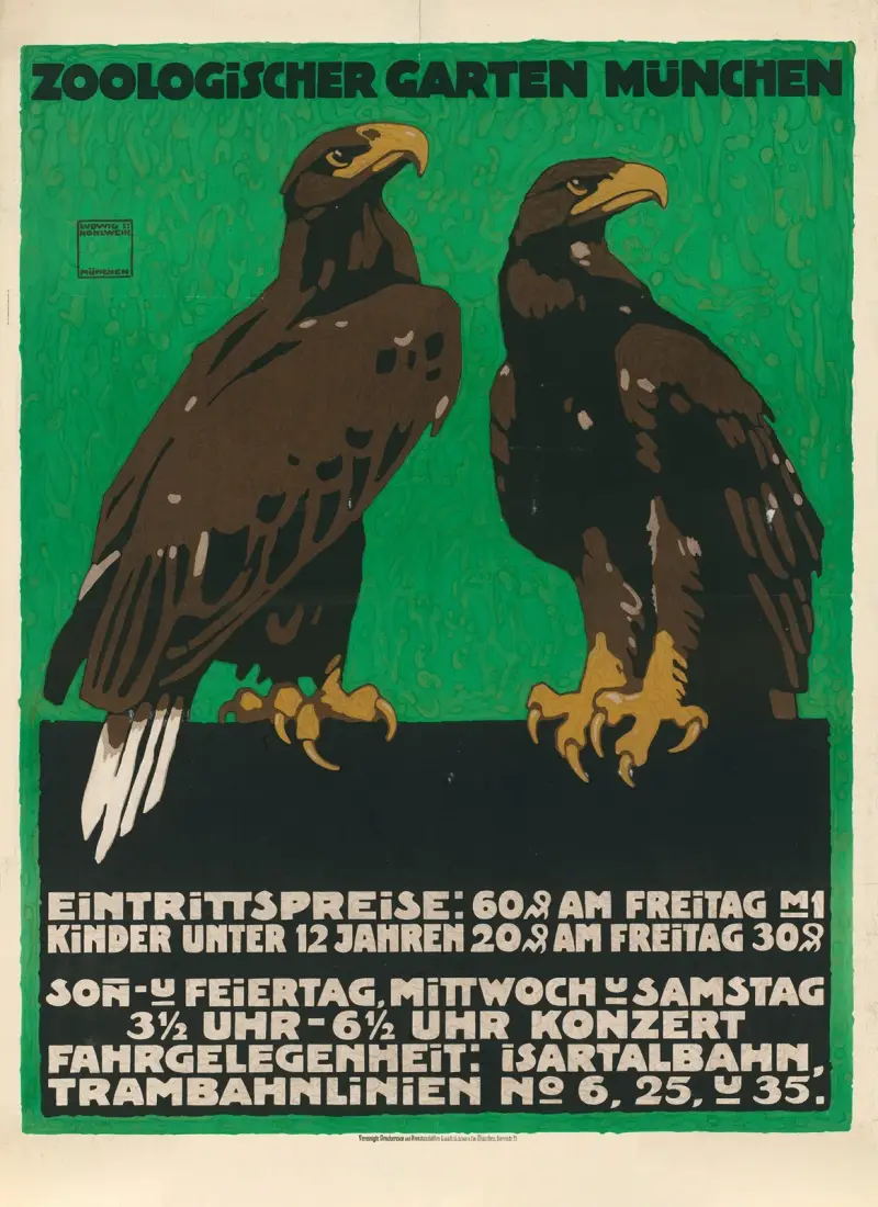 Zoologischer Garten München von Ludwig Hohlwein