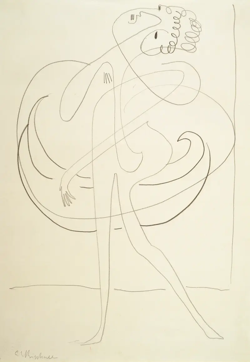 Ein Tänzer von Ernst Ludwig Kirchner
