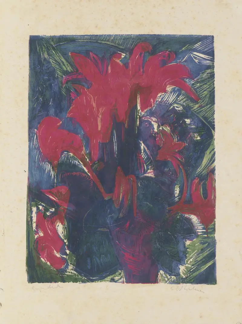 Alpenveilchen (Cyclamen) von Ernst Ludwig Kirchner