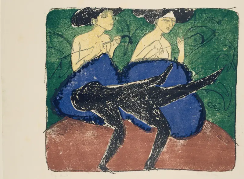 American Girls av Ernst Ludwig Kirchner