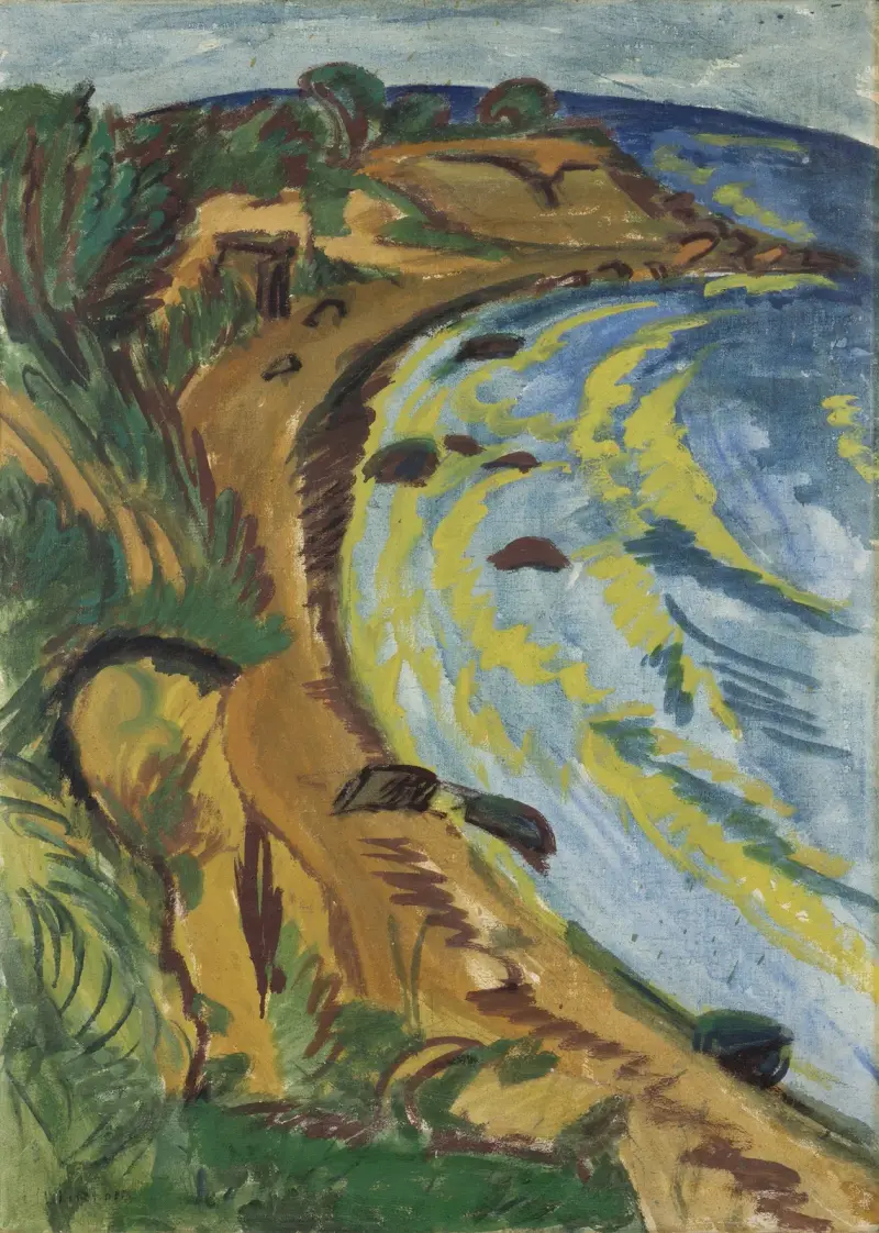 Bay on the Coast of Fehmarn av Ernst Ludwig Kirchner