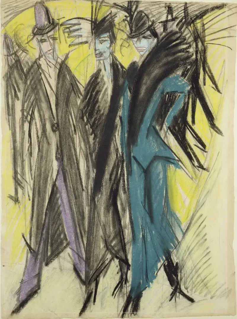 Berlínská pouliční scéna, Ernst Ludwig Kirchner