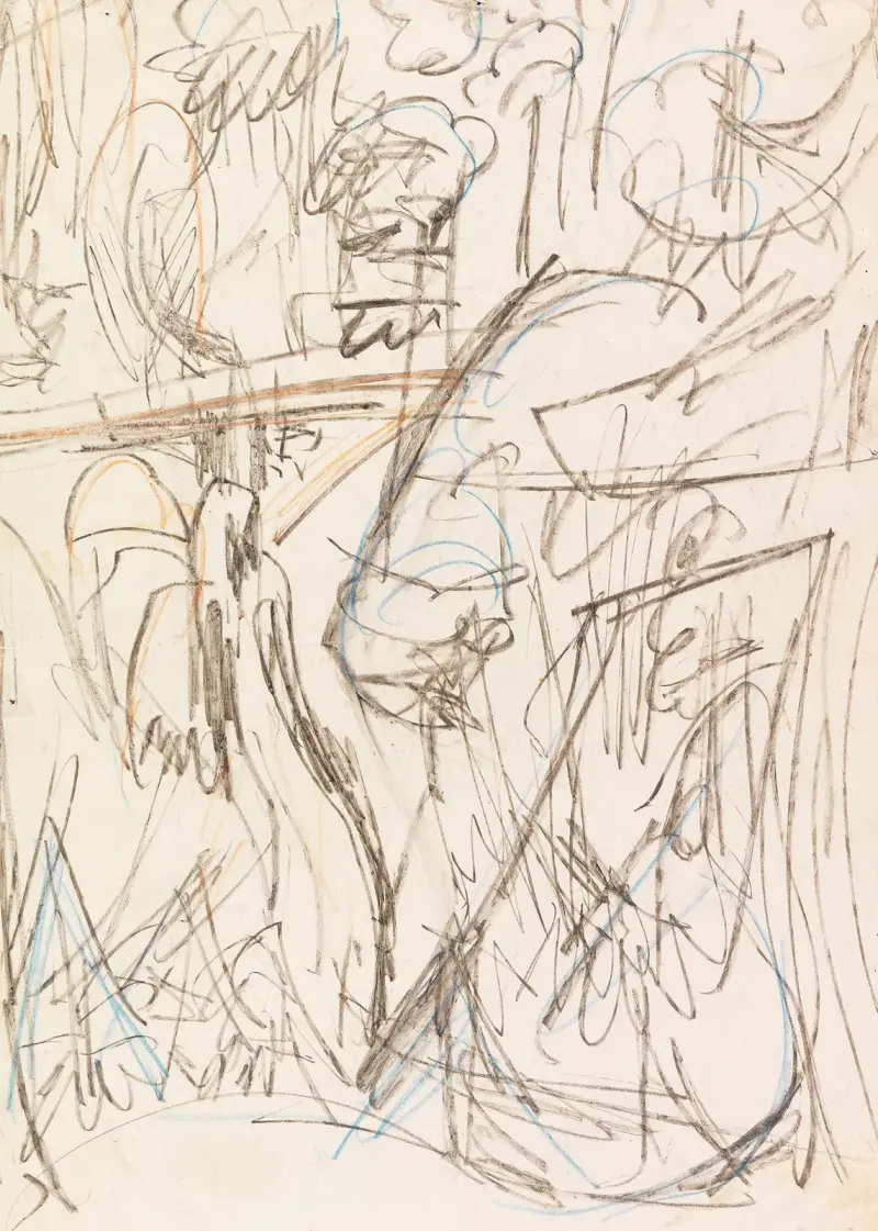 Brücke im Wald bei Königstein av Ernst Ludwig Kirchner