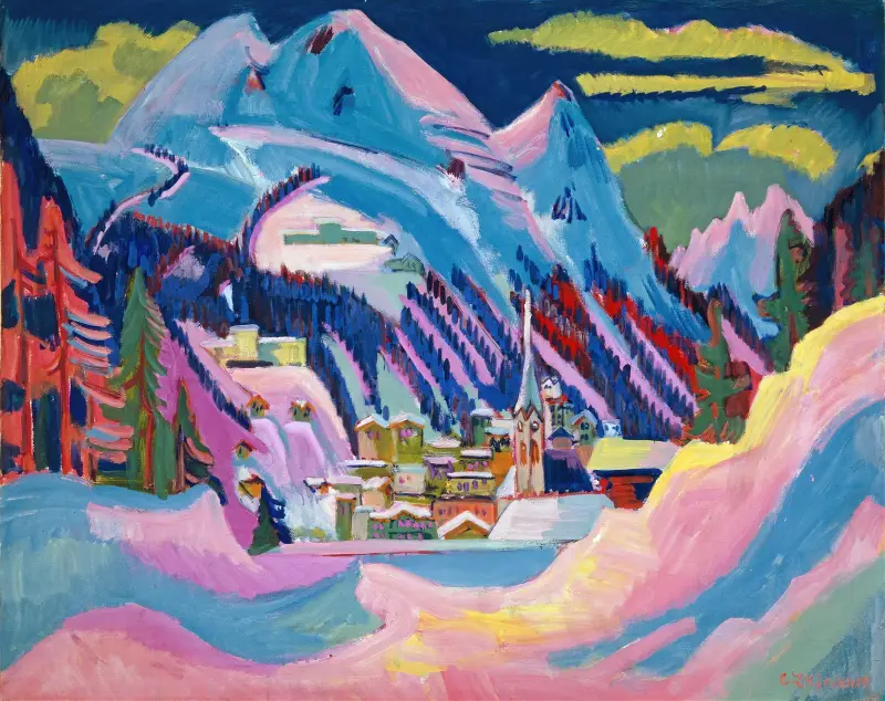 Davos in Winter. Davos in Snow av Ernst Ludwig Kirchner