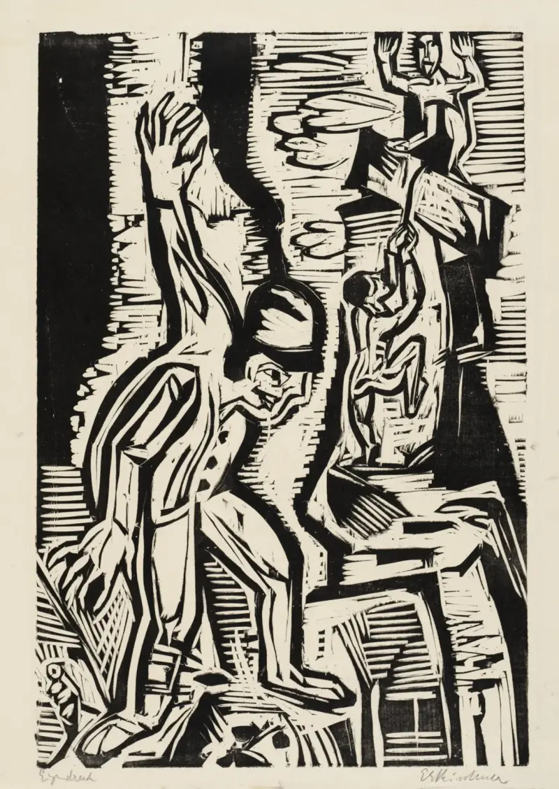 Die Bergsteiger von Ernst Ludwig Kirchner